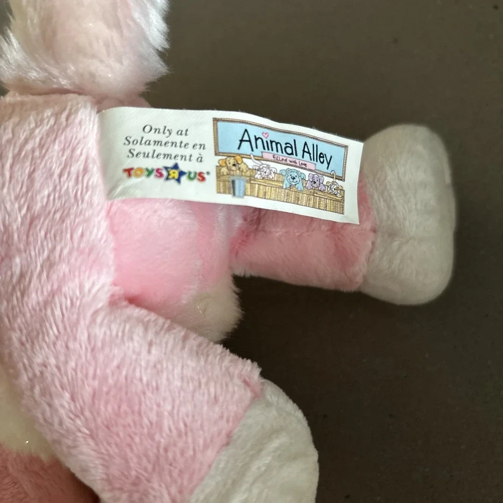 Animal Alley Pink Cat w/ Bow Plush Toy Toys 